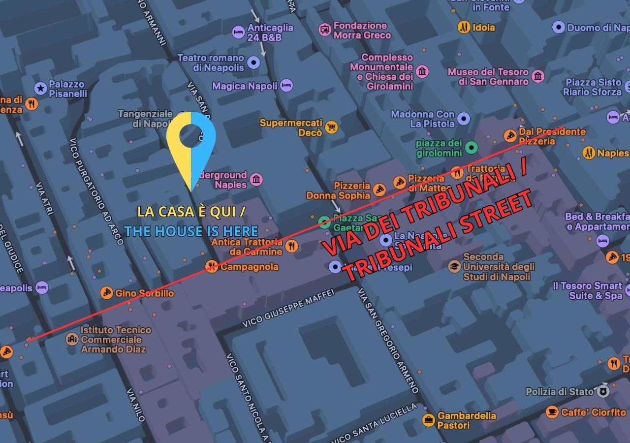 דירות נאפולי Centro Storico - Casa Con Wi-Fi E 4 Posti Letto In Via Dei Tribunali מראה חיצוני תמונה